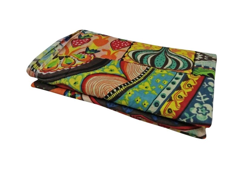 V Vedant Designs Hand Block Printed Indian Natural Cotton Jaipuri Print Sanganeri Kurti Print Fabric by 5 Yard - Image 1
